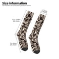 thumbnail image 2 of Naloa Leopard And Zebra1 Thigh High Socks Extra Long Stretchy Sock Women Over Knee High Opaque Stocking Daily Wear, 2 of 6