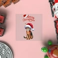 thumbnail image 4 of Merry Christmas Abyssinian Santa Hat Xmas Tree Winter Holiday Cutout Transfer Sticker Cat Lover Kitten Owner Gifts Transparent Decal Art Decor - 01013, 4 of 5