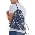 thumbnail image 3 of Kdxio Plant Print Drawstring Backpack Bag,Waterproof Draw String Back Sack, Gym Drawstring Bags Swim Bag For Unisex, 3 of 9