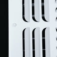 thumbnail image 3 of Fits 16x6 Duct Opening 3 WAY Fixed Curved Blade Air Supply Diffuser by Handua | Register Vent Cover Grill for Sidewall and Ceiling | White | Outer Dimensions: 17.75" X 7.75", 3 of 8