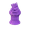 Purple, variant on Znet3D King Poop Emoji Trophy - Fun Award Gift - Handmade w/Additive Manufacturing - 6" inches Tall - Featuring a Solid Poop Emoji with a Crown, Secured on a Column Pillar (Black/Gold)