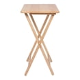 thumbnail image 5 of Mainstays Solid Rubberwood Folding TV Tray Tables, Set of 2, Natural, 5 of 9