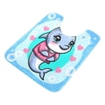 thumbnail image 2 of Toilet Rug U-Shaped Bathroom Rugs Non-Slip Soft Plush Machine Washable Contour Bath Mat Cute Cartoon Dolphin Girl with Bow 24x20, 2 of 9