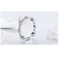 thumbnail image 4 of Womens Heart Ring With Diamond Accent 925 Sterling Silver Micro Inlay Design Elegant Jewelry For Daily Wear Today, 4 of 5