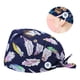 thumbnail image 5 of 1 paquete de gorros ajustables con botones, gorro de trabajo, banda para el sudor, gorros con lazo en la espalda Yuyangstore Sombreros Bouffant, 5 of 8