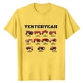 thumbnail image 3 of Mens Shirts Patriotic Farm Tractor Short Sleeve Mens Spring Shirt,Yellow,L, 3 of 4