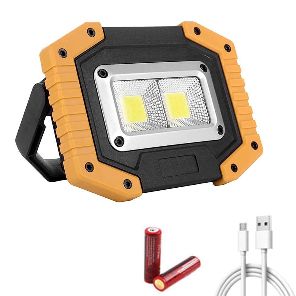 USB Rechargeable LED WORK LIGHT 30W 1200 Lumen Portable Floodlight Power Bank