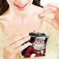 thumbnail image 7 of Santa Claus Durable 0.7 Microfiber Coin Purse with Zinc Alloy Jaws, 4.3x4.7 in, Stylish Design, Compact Size, 7 of 7