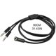 thumbnail image 3 of 03.5mm Audio Splitter Cable 3.5mm Female to 2 Male for Two Speakers Headsets Audio Connector Cord 80CM 31.5in, 3 of 4