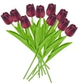 thumbnail image 2 of Hyknon Artificial Tulips Flowers, Faux Silk Flower Picks with Stems, Realistic Bendable DIY Floral Bundles, Real Touch Fade Resistan Bouquet Decor for Indoor Decor Table Centerpieces Wedding Home 13", 2 of 6