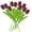 C, variant on E 7 Colors Artificial Tulips Faux Flowers For Home Wedding Floral Arrangement Decor Supplies