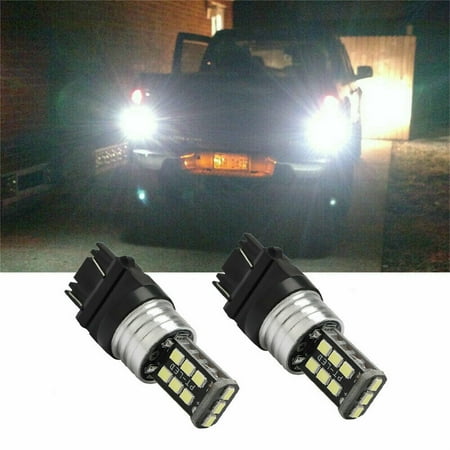 

2x 3157 3156 White 15-SMD LED Bulbs Daytime Running Lights DRL for Chevrolet