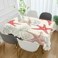 thumbnail image 2 of Yayeee Tablecloths 60" x 60" Rectangle Wrinkle Resistant Party Table Cover, Brown Starfish, 2 of 8