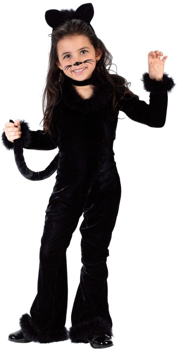 black cat costume girl