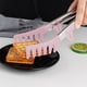 thumbnail image 5 of Soporte de clip para pinzas de silicona para alimentos | Resistente al calor Cocina Horneando Parrilla Barbacoa Pasta Pan Gripper | Empuñadura ergonómica antideslizante | Rojo Verde Rosa | 10,24, 5 of 6