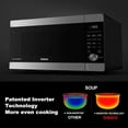 thumbnail image 4 of Galanz Microwave Oven ExpressWave with Patented Inverter Technology, Sensor Cook & Sensor Reheat, 10 Variable Power Levels, Express Cooking Knob, 1100W 1.6 Cu Ft Stainless Steel, 4 of 10