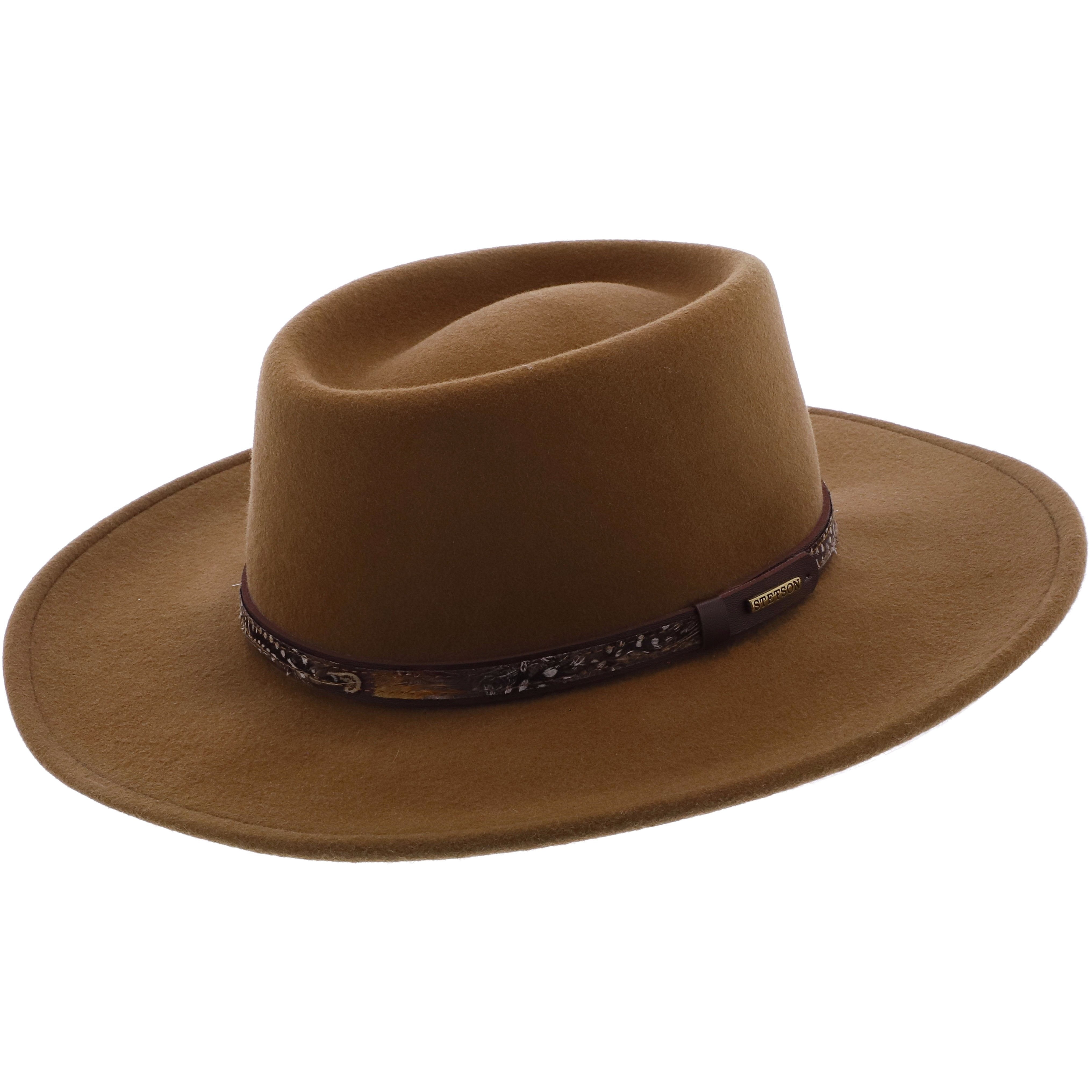 Kelso Stetson Crushable Wool Felt Gambler Hat
