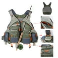 thumbnail image 5 of Kylebooker Fly Fishing Vest Pack Adjustable for Men and Women,Green, 5 of 7