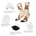 thumbnail image 4 of Fotbe Cute Bee Honey Jar Hive Bear Calcetas Largas con Estampado para Hombre y Mujer – Calcetas de Compresión Transpirables y Elásticas, Viajar y Uso Diario Talla 5-11, 4 of 6