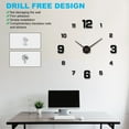 thumbnail image 3 of Wall clock,With Number Stickers Diy Dial Drill-free Decoration Room Office Bedroom 3d Diy Dial Office Bedroom Modern Clock With Number Dial Drill-free Silent 1 Qisuo 3d Drill With Dial Maiju, 3 of 7