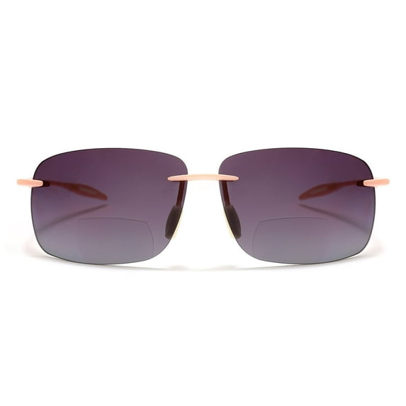 Maui Sports Navigator Bi-Focal Sun Readers Sunglasses Ultra Flex TR90 Pink - 3.25 / Pink