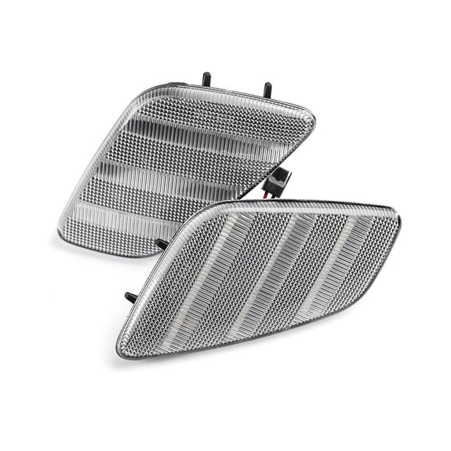 For 97-06 for Jeep for Wrangler (TJ) LED Transparent Front Fender Turn Signal Side Marker Lights -