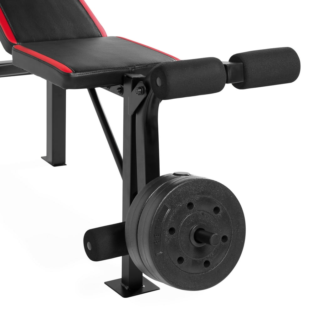 CAP Strength Standard Combo Bench with 100 lb Weight Set