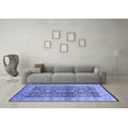 thumbnail image 3 of Ahgly Company Indoor Square Oriental Blue Industrial Area Rugs, 5' Square, 3 of 4