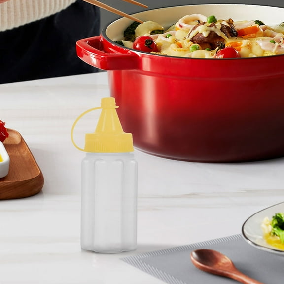 Raindrops 8pcs Small Squeeze Bottles Mini Portable Containers Cute Condiment Bottle Small Ketchup Bottle Honey Squeeze Bottle Ketchup Bottle