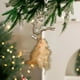 thumbnail image 5 of Adorno navideño de plumas doradas | Bola de plástico en polvo con purpurina | Decoración redonda duradera para colgar | Acentos dorados vibrantes y inquebrantables para árbol navideño, fiesta o, 5 of 6