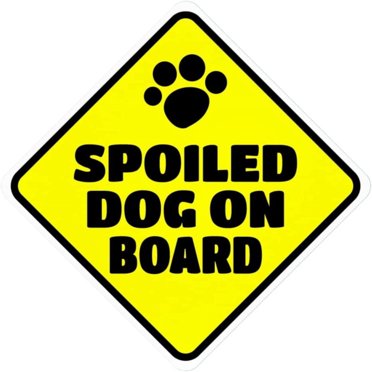 D1955 Car and Rescue Decal (Spoiled Dog On Board), 2 Pack