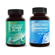 BioEmblem Triple Magnesium Complex Pair with Vitamin D3 K2