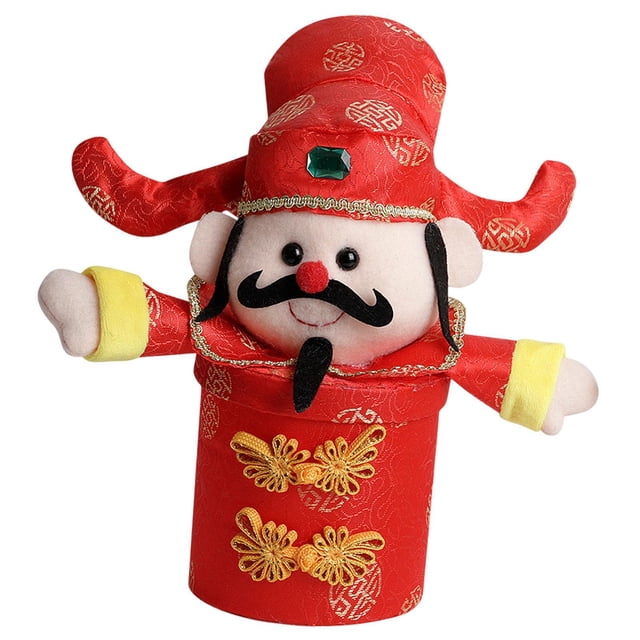 Tarro de dulces de mesa tradicional, decoración de Año Nuevo 2025, colección del Año de la Serpiente Rojo