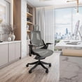 thumbnail image 3 of Techni Mobili Lux Ergonomic Executive Office Chair with Adjustable Lumbar Support & Height Adjustable Reclining Backrest RTA-1818C-GRY, 3 of 16