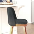 thumbnail image 4 of Flash Furniture Julia 24"H Transitional Counter Stool, Charcoal/Walnut, Set of 2, 4 of 13