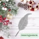 thumbnail image 4 of Inteprter Adorno de plumas de Navidad de plástico de 6 piezas, adorno extraíble portátil reutilizable, centro comercial de boda, decoración Kits de decoración para fiestas Plata, 4 of 6