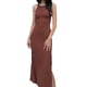 thumbnail image 1 of Txlixc Vestido largo sin mangas, cuello redondo, espalda hueca, estilo de Club de alta puntuación Txlixc moda, 1 of 8