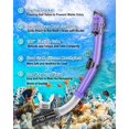 thumbnail image 4 of Set de Snorkel PIYAZI Equipo de Snorkel para Adultos con Bolsa de Malla, 4 of 7