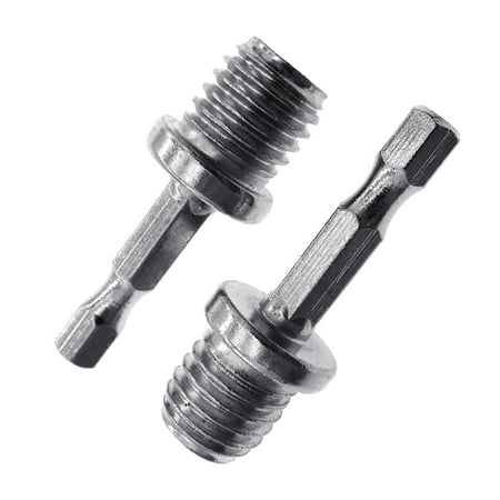 

Convenient 2x 1/4 Hexagon Connecting Rod Adapter Drill Chuck M14 Stainless Steel Drilling Accessories Polishing Disc