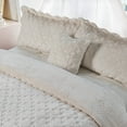 thumbnail image 4 of Home Soft Things 4 Piece Tatami Quilted Faux Fur Bedspread - Taupe - Oversize King (120" x 120"), 4 of 7