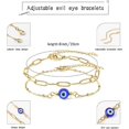 thumbnail image 2 of Ladies eye bracelet 18ct gold plated layer bracelet jewelry bracelet, 2 of 5