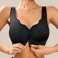 thumbnail image 7 of Xucatan Front Closure Bras for Women No Underwire Push Up Bra Plus Size Full Coverage Deep V Bralette Wireless T-Shirt Bra U Back Christmas gifts, 7 of 7