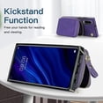 thumbnail image 3 of Funda tipo cartera para Huawei P30 con tarjetero y correa para el hombro para mujer, 3 of 5