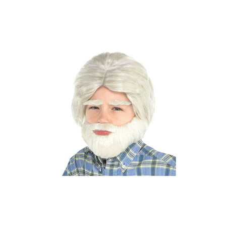 Costumes USA 100th Day of School Grandpa Facial Hair Set