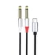 thumbnail image 1 of USB C a cable divisor de 6,35 mm Y divisor USB C a 6,35 mm Cable adaptador de 1/4 de pulgada, 1 of 9