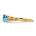 thumbnail image 3 of 14K Yellow Gold Ring Band 2 mm Diamond & Gemstone Mounting, 3 of 4
