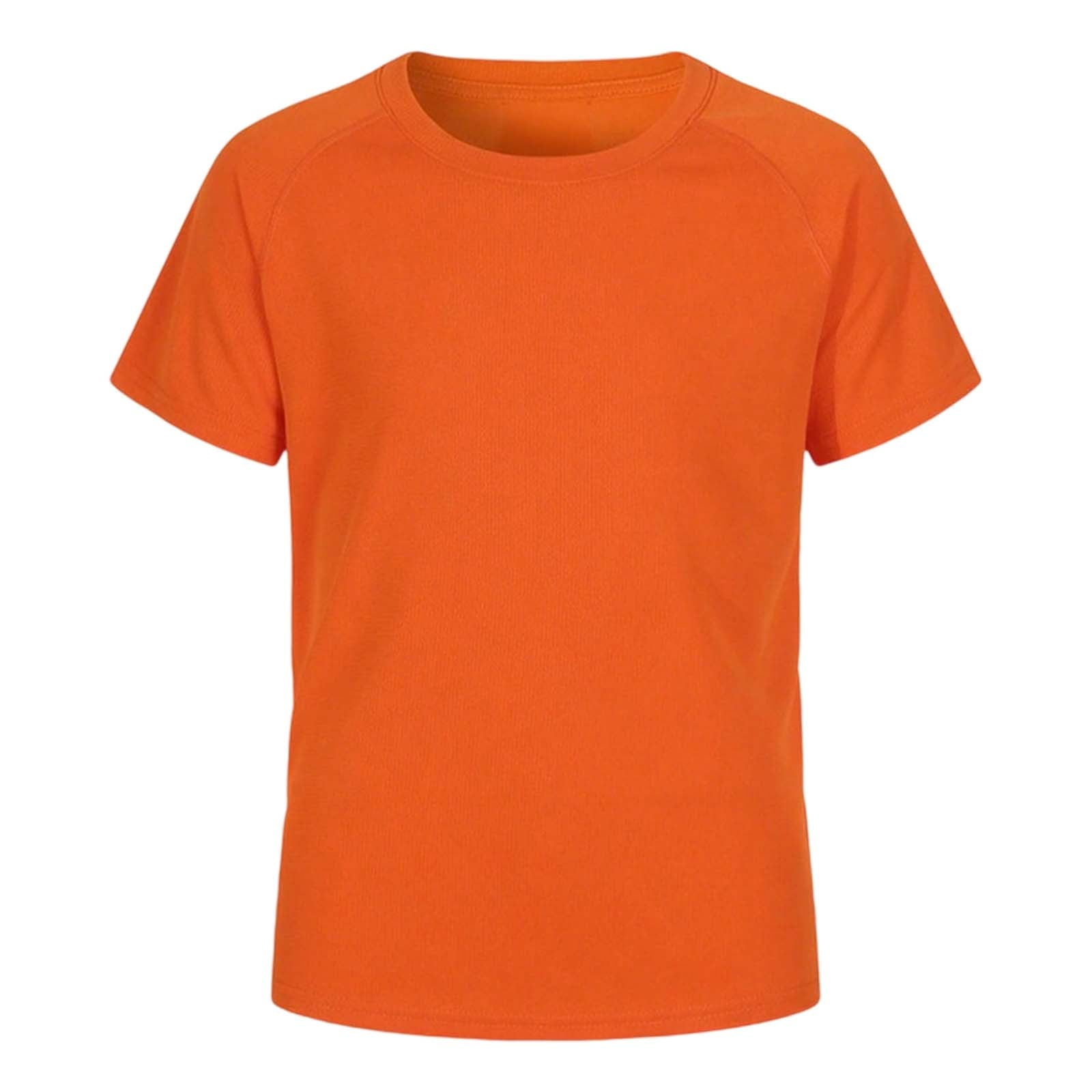 Hihipz Little Boys Swim Shirt Solid Short Sleeve Crewneck Athletic Water Wear Soft Outdoor Garment