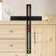 thumbnail image 5 of Carpentry Essential T Square Ruler 54cm, High Accuracy Aluminum Alloy Marking Drilling Alignment Tool with Bubble Level, 5 of 5