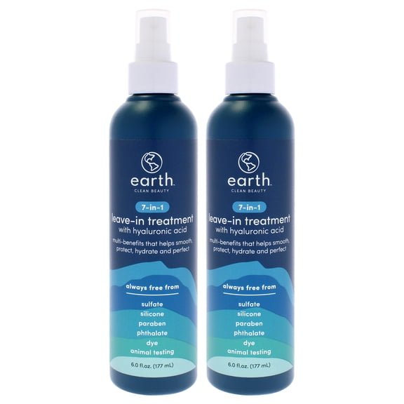 Earth 7-in-1 Leave-in Treatment with Hyaluronic Acid - Pack of 2 , 6 oz Treatment
