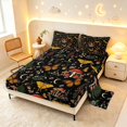 thumbnail image 2 of Homewish Watercolor Plant Mushrooms Bed Sheets,Butterflies Moths Full Size Sheets,4 Pieces,1 Flat Sheet, 1 Fitted Sheet and 2 Pillowcases, 2 of 6